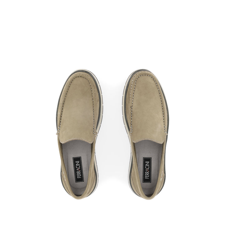 TETLEY - GREY NUBUCK