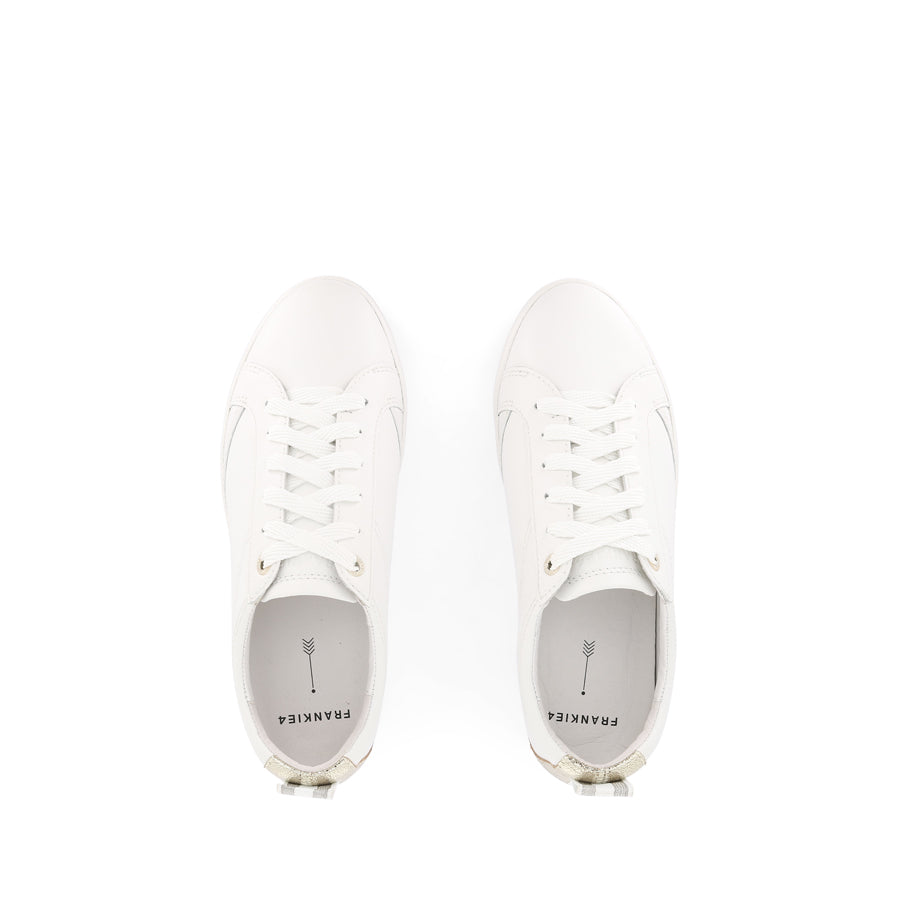 ASHER - WHITE/GOLD LEATHER