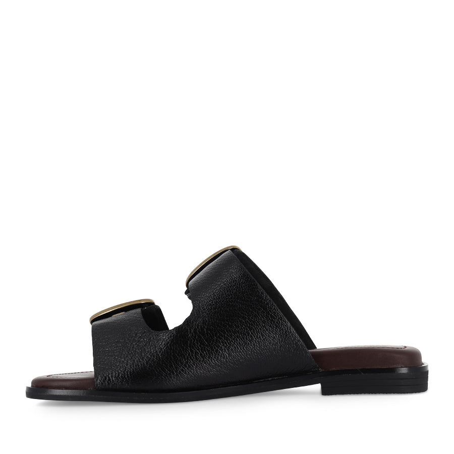 AURORA - BLACK TUMBLED LEATHER