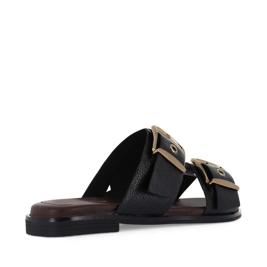 AURORA - BLACK TUMBLED LEATHER