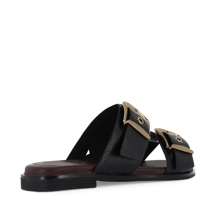 AURORA - BLACK TUMBLED LEATHER