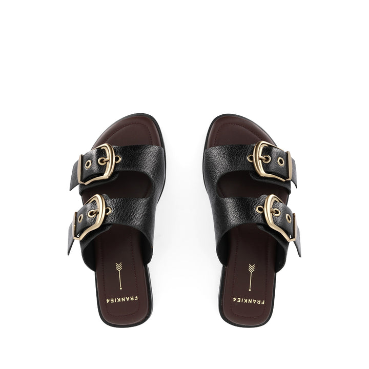 AURORA - BLACK TUMBLED LEATHER