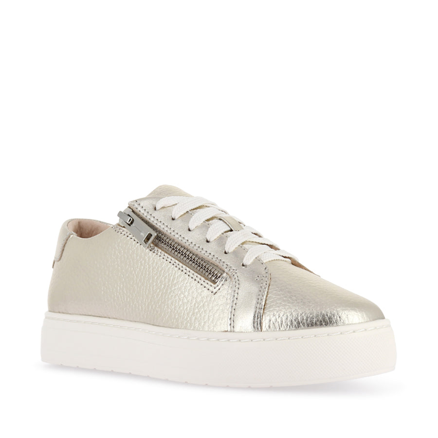 BILLIE II - WHITE GOLD TUMBLED LEATHER