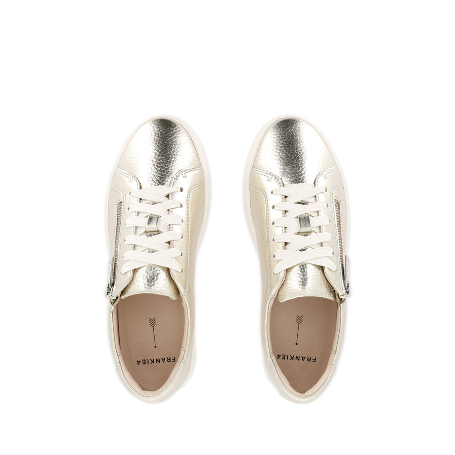 BILLIE II - WHITE GOLD TUMBLED LEATHER