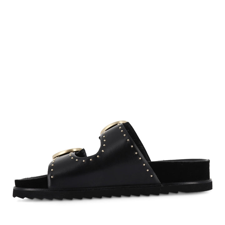 DEON - BLACK STUD LEATHER