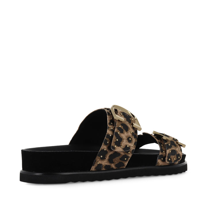 DEON - DARK LEOPARD STUD SUEDE