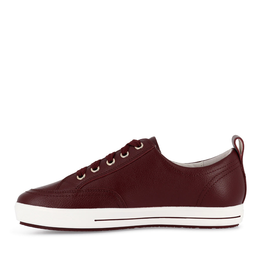 ELLIE V - CRANBERRY TUMBLED LEATHER