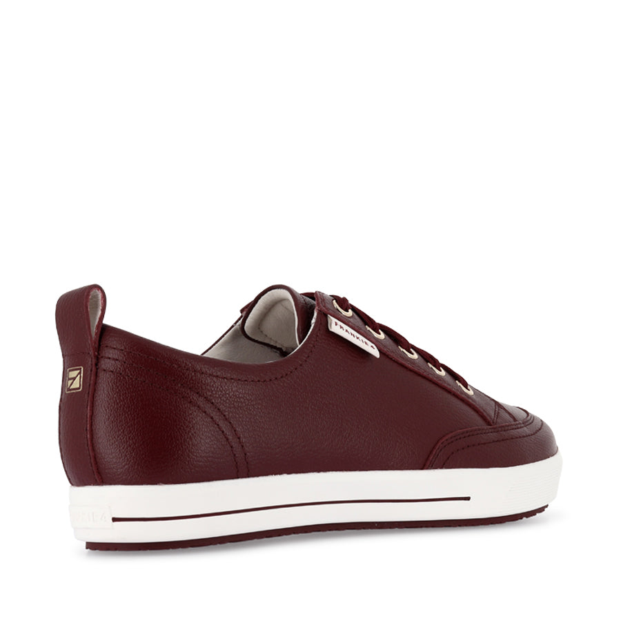 ELLIE V - CRANBERRY TUMBLED LEATHER