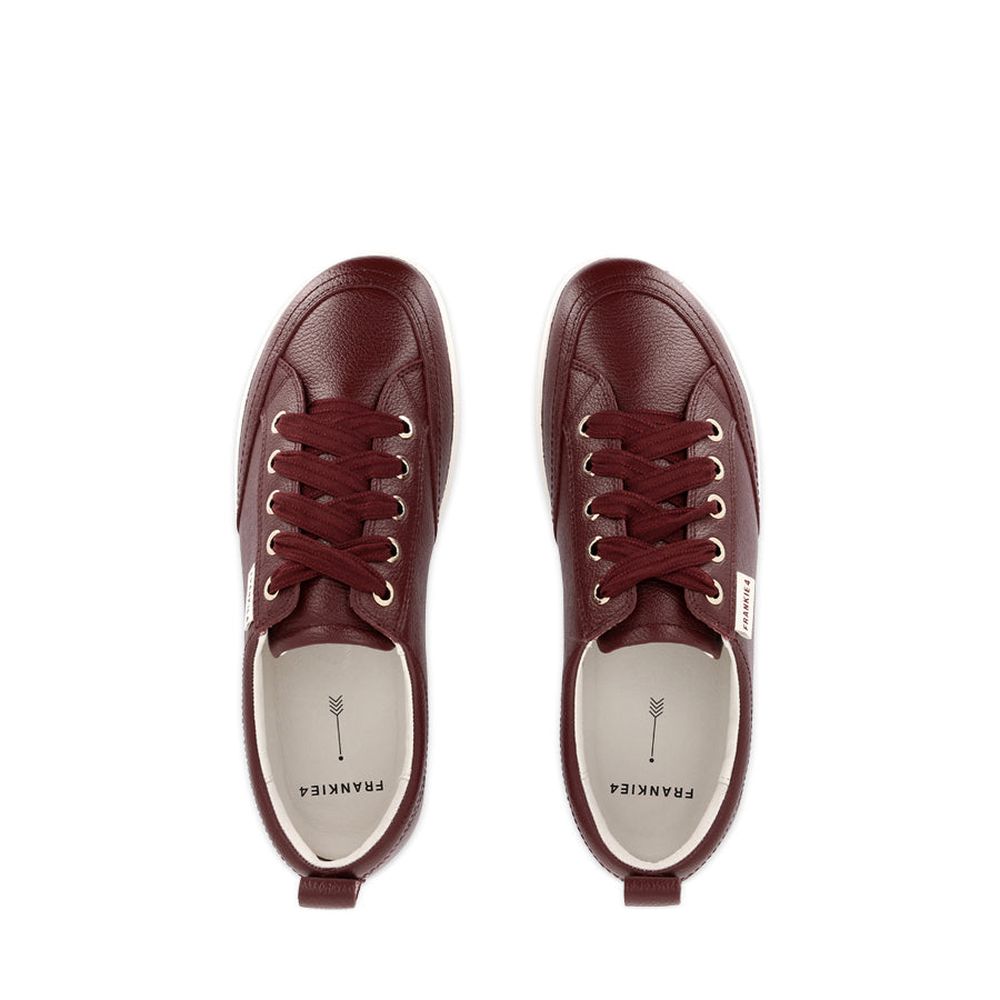 ELLIE V - CRANBERRY TUMBLED LEATHER