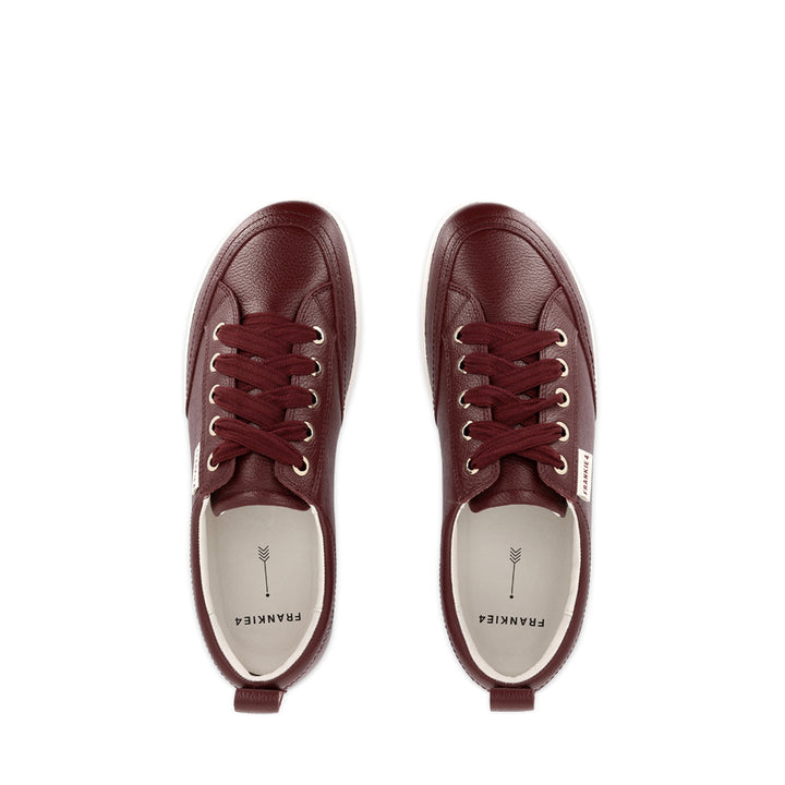 ELLIE V - CRANBERRY TUMBLED LEATHER