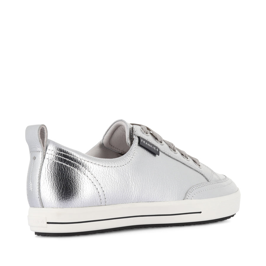 ELLIE V - SILVER TUMBLED LEATHER