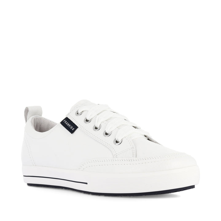ELLIE V - WHITE TUMBLED LEATHER