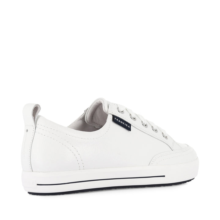 ELLIE V - WHITE TUMBLED LEATHER
