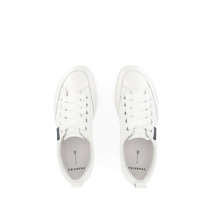 ELLIE V - WHITE TUMBLED LEATHER
