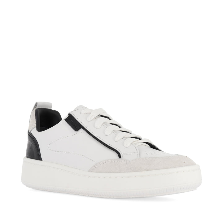 FARREN - WHITE/BLACK  LEATHER