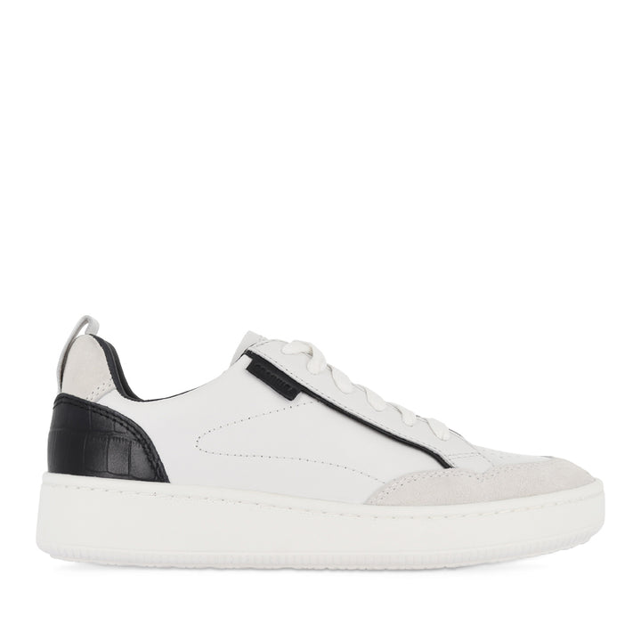 FARREN - WHITE/BLACK  LEATHER