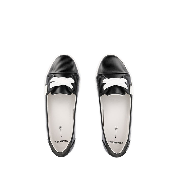 HANNAH III - BLACK EMBOSS LEATHER