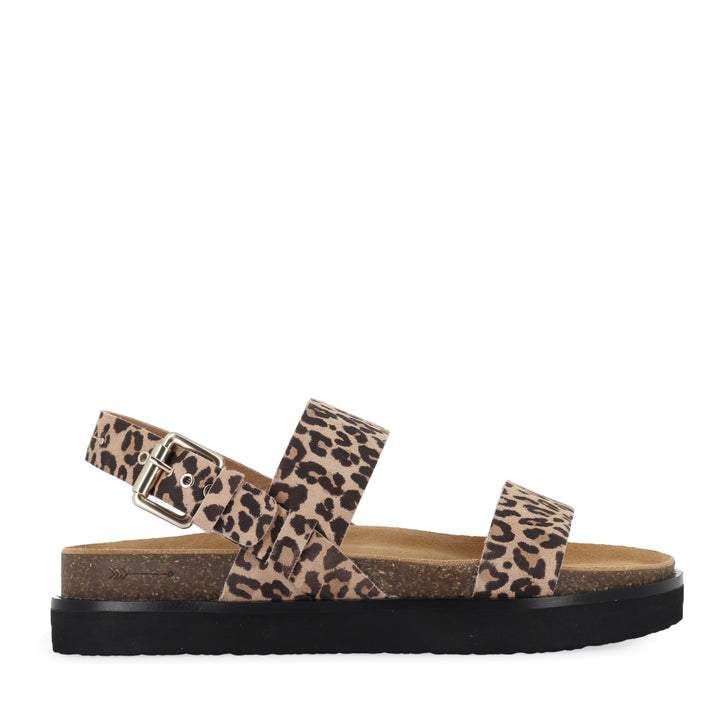 HUNTER - CAMEL LEOPARD PRINT LEATHER