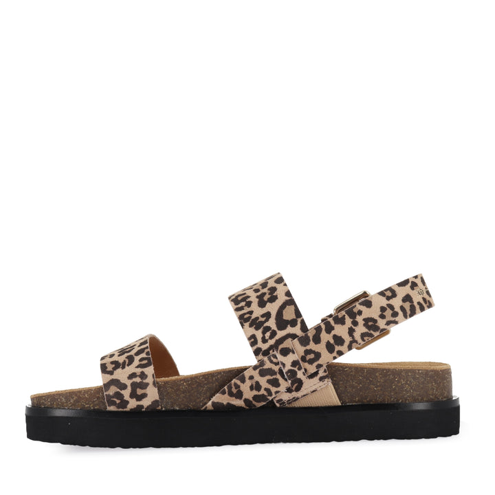 HUNTER - CAMEL LEOPARD PRINT LEATHER