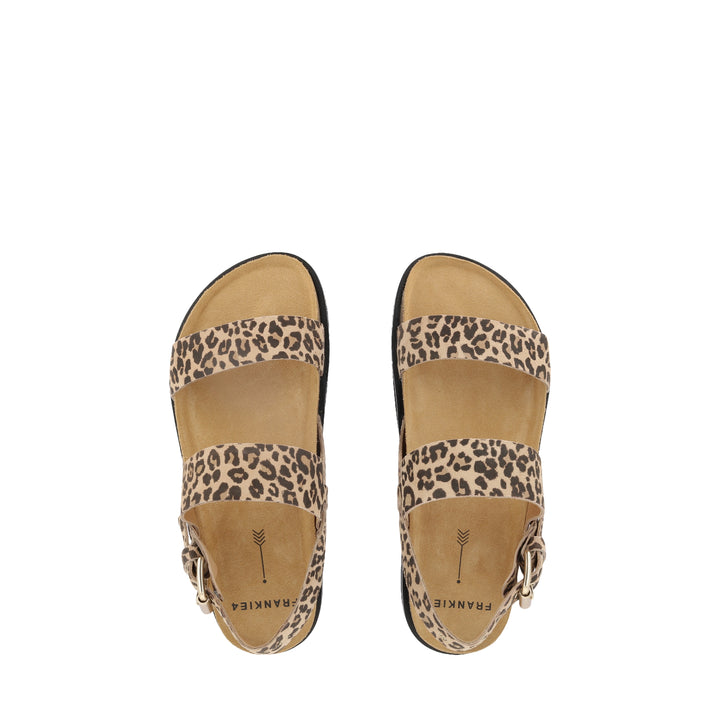 HUNTER - CAMEL LEOPARD PRINT LEATHER