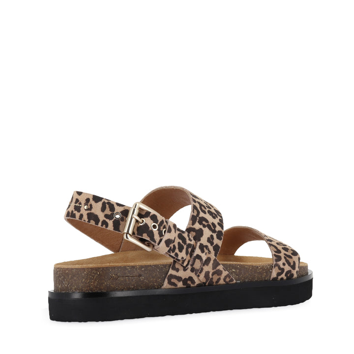 HUNTER - CAMEL LEOPARD PRINT LEATHER