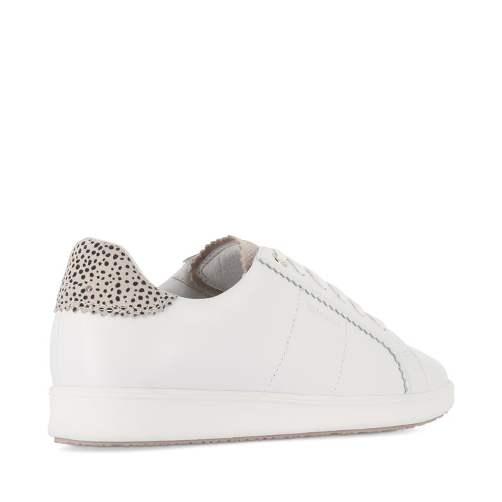 JACKIE IV - WHITE/LEOPARD SPOT LEATHER