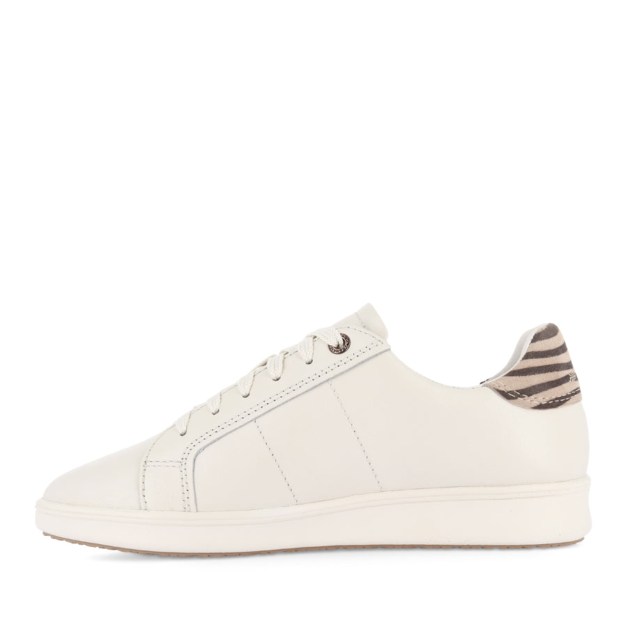 JACKIE V - CHALK/ZEBRA PRINT LEATHER