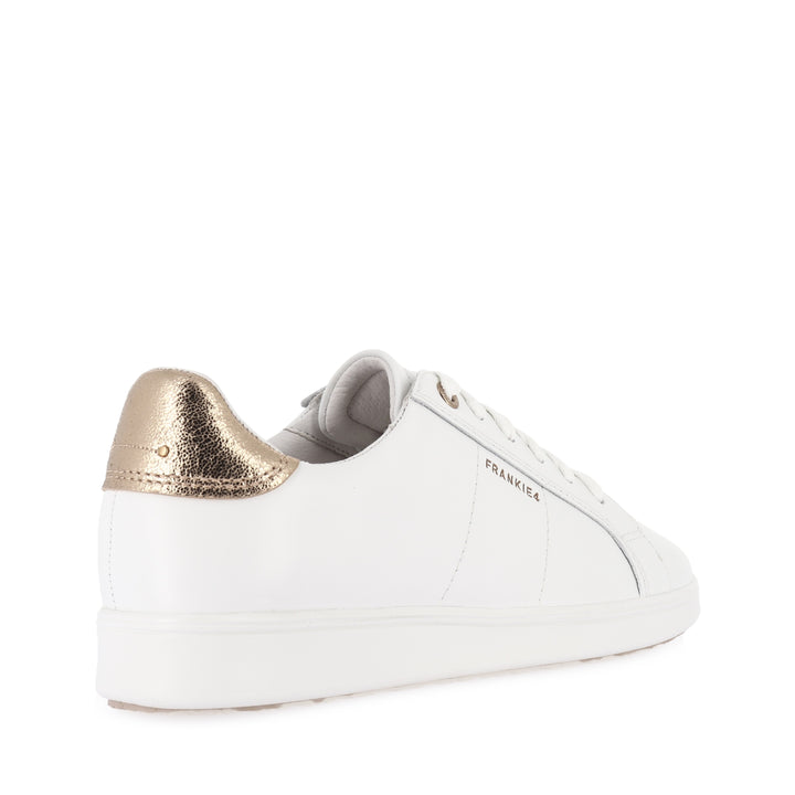 JACKIE V - WHITE/ROSE GOLD LEATHER