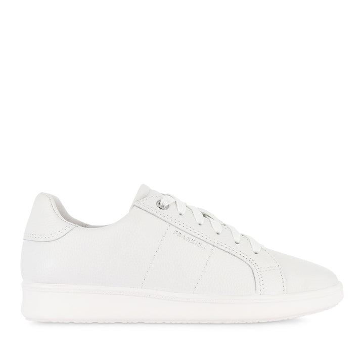 JACKIE V - WHITE TUMBLED LEATHER
