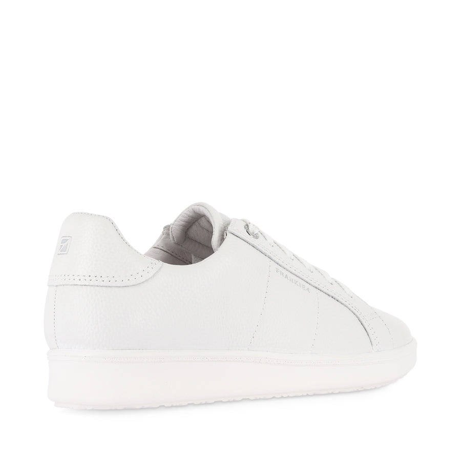 JACKIE V - WHITE TUMBLED LEATHER