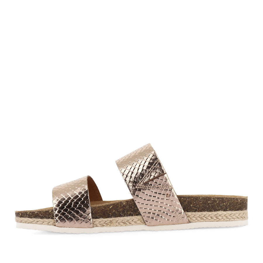 MARIA III - ROSE GOLD EMBOSS LEATHER