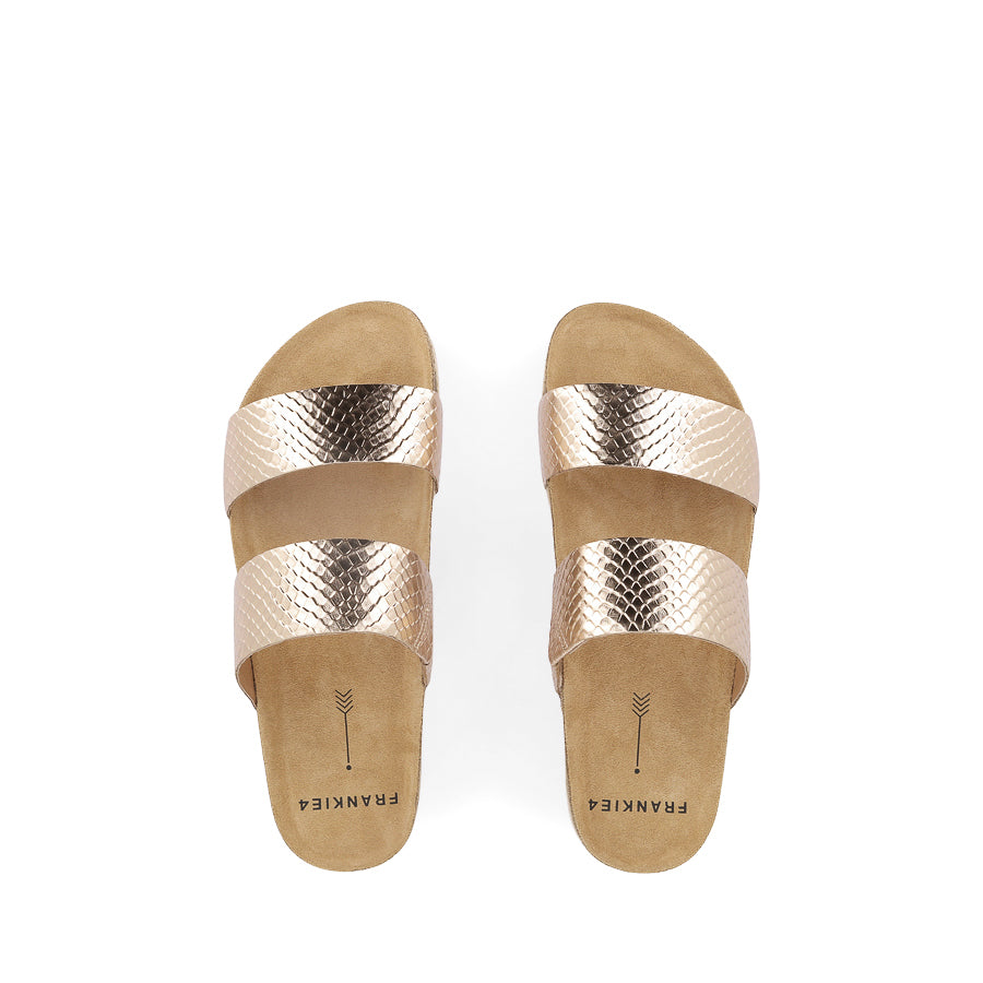 MARIA III - ROSE GOLD EMBOSS LEATHER