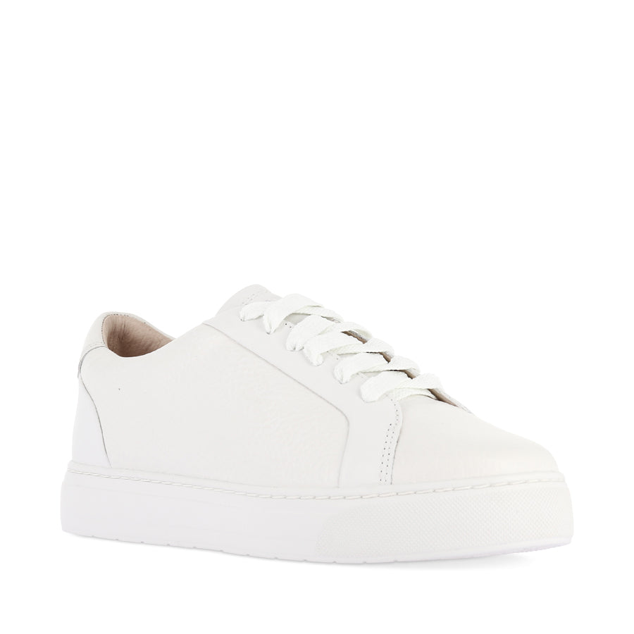 MIM V - WHITE TUMBLED LEATHER