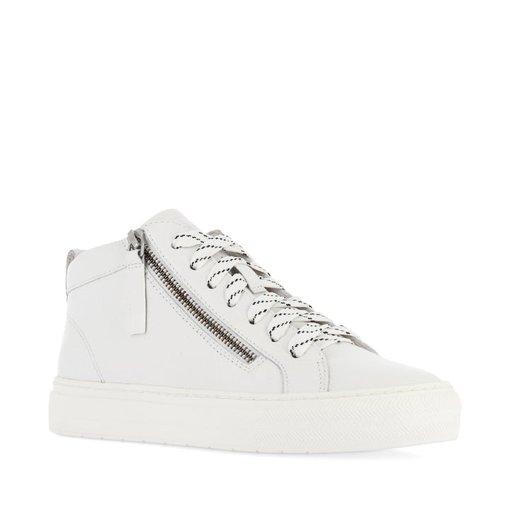 MORGAN - WHITE TUMBLED LEATHER