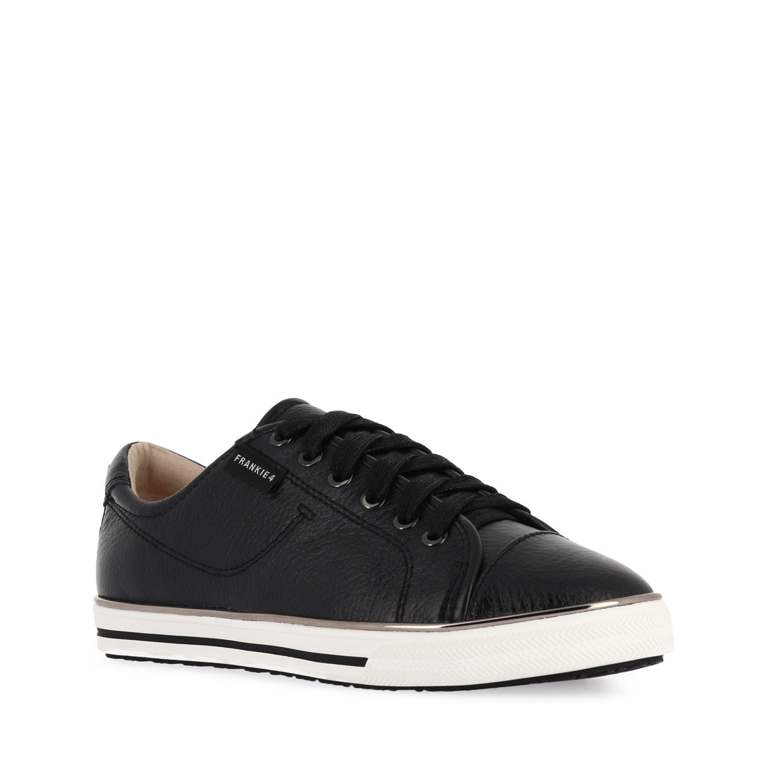 NAT III - BLACK/WHITE LEATHER