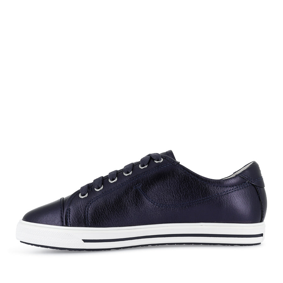 NAT III - NAVY METALLIC LEATHER