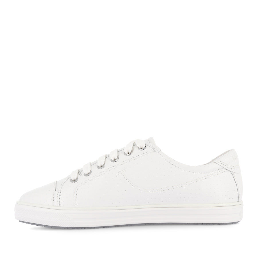 NAT III - WHITE MINI PUNCHED LEATHER