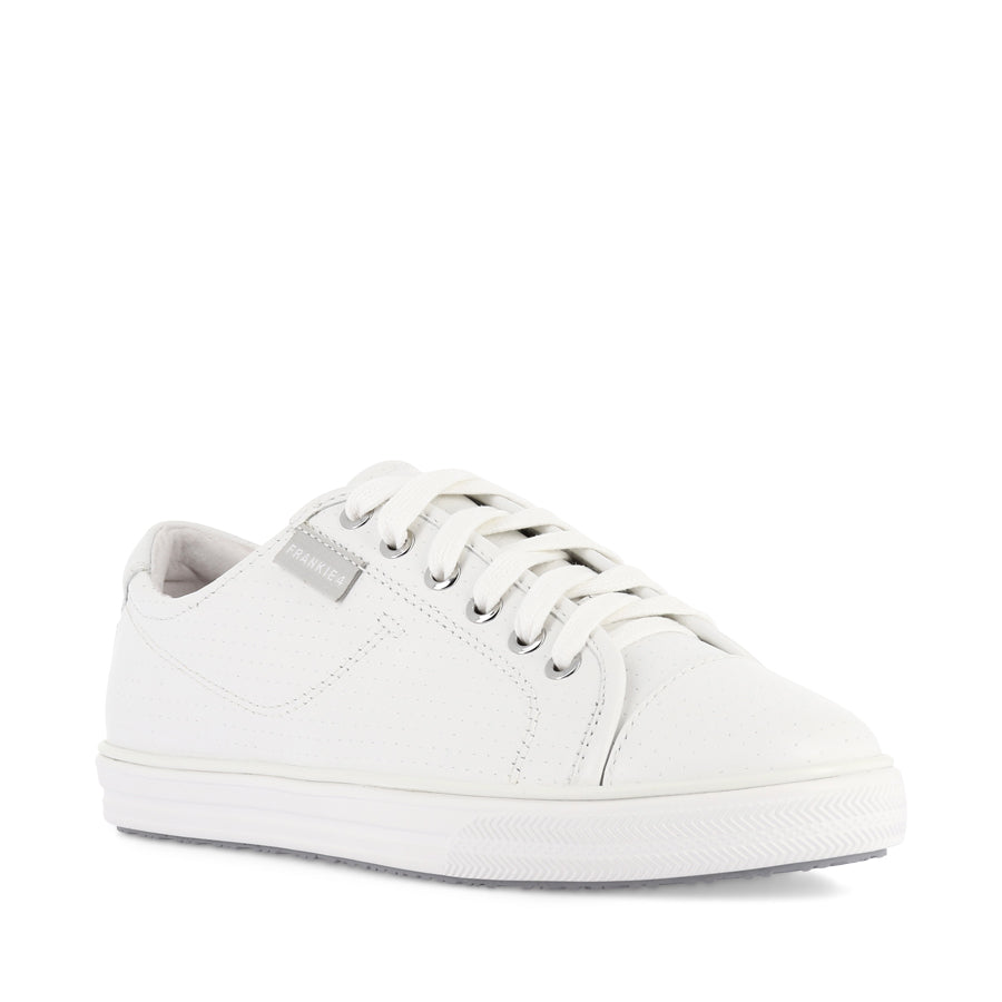 NAT III - WHITE MINI PUNCHED LEATHER