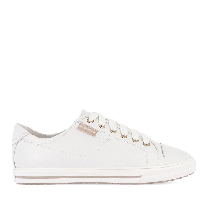 NAT III - WHITE PEBBLED LEATHER