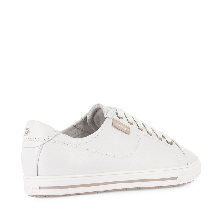 NAT III - WHITE PEBBLED LEATHER