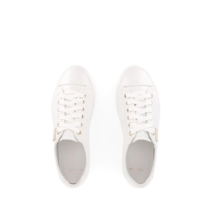 NAT III - WHITE PEBBLED LEATHER