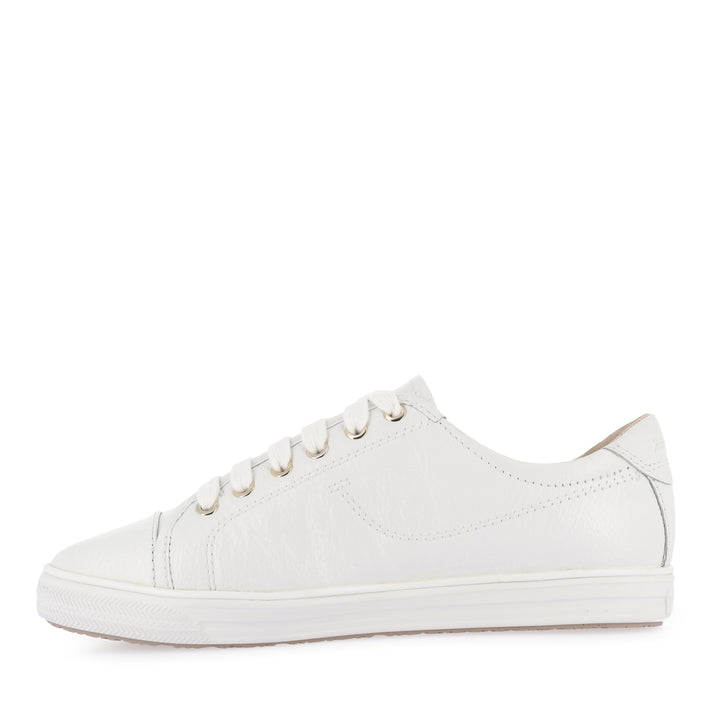 NAT III - WHITE TUMBLED LEATHER