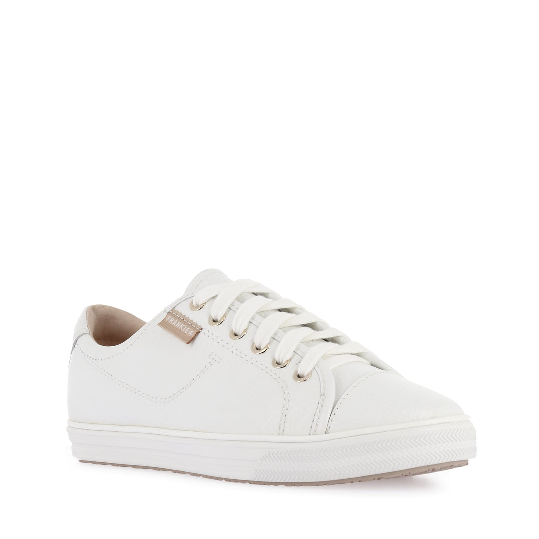 NAT III - WHITE TUMBLED LEATHER