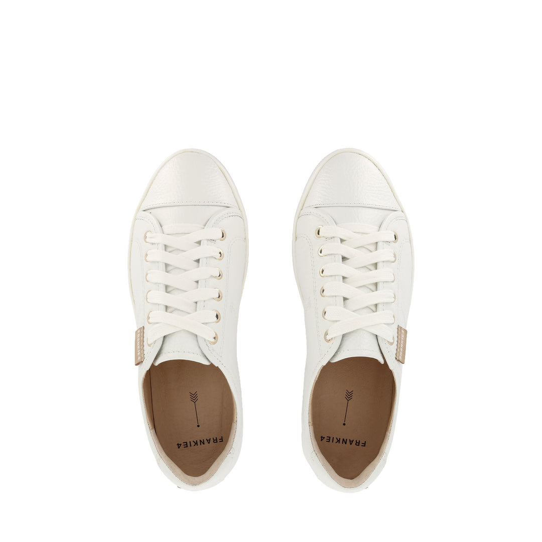 NAT III - WHITE TUMBLED LEATHER