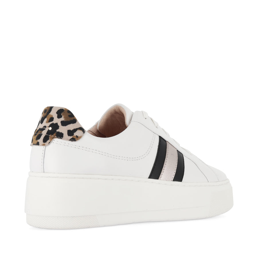 RILEY - WHITE/BLACK/LEOPARD LEATHER