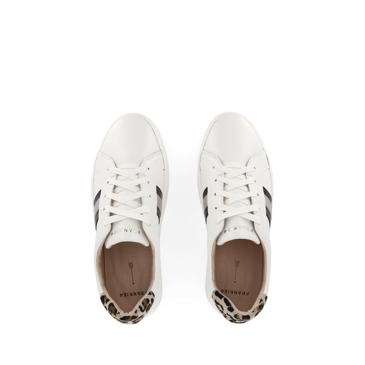 RILEY - WHITE/BLACK/LEOPARD LEATHER