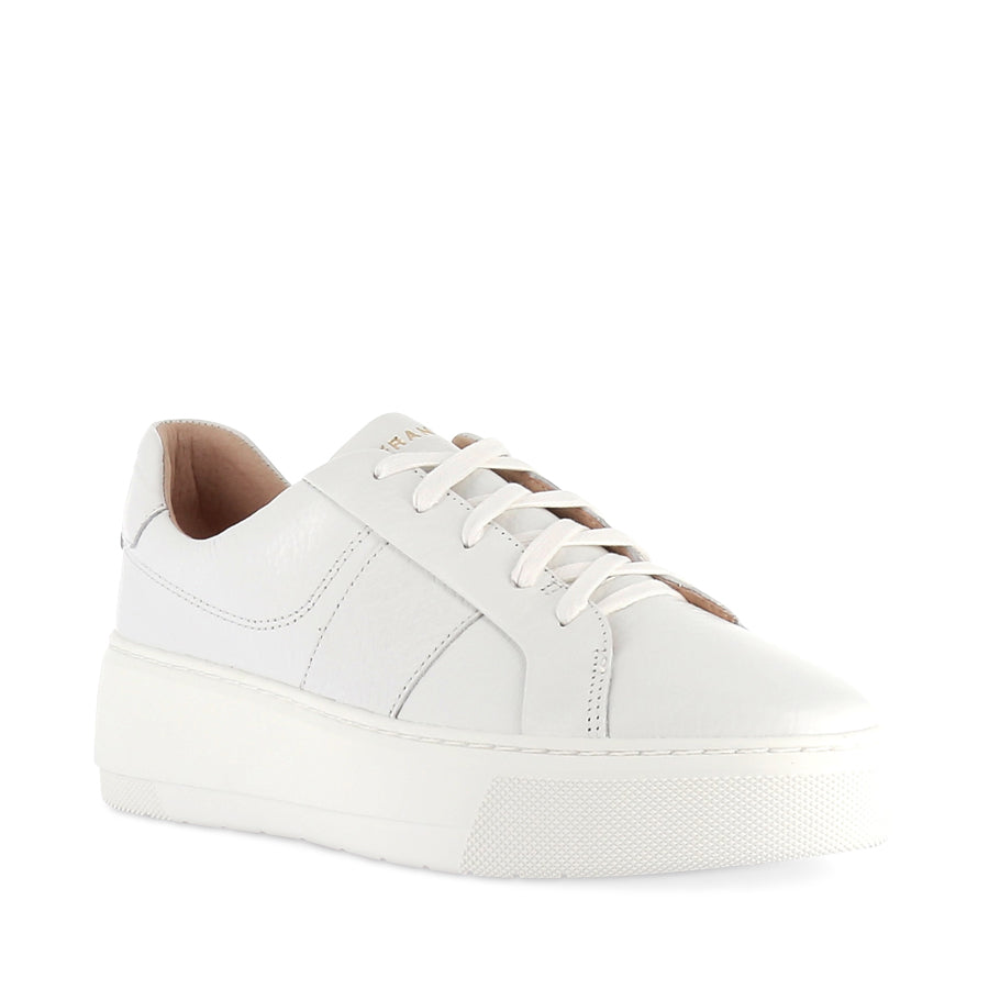 RILEY - WHITE TUMBLE LEATHER