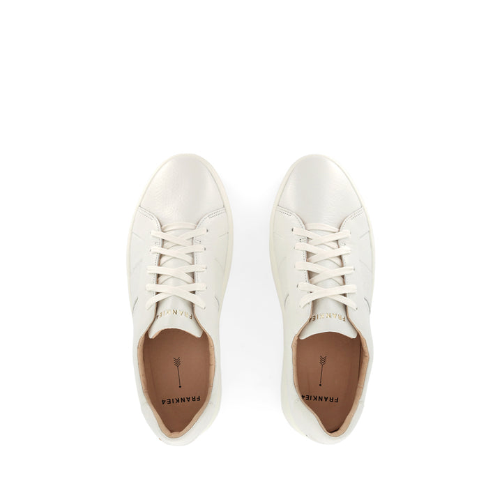 RILEY - WHITE TUMBLE LEATHER