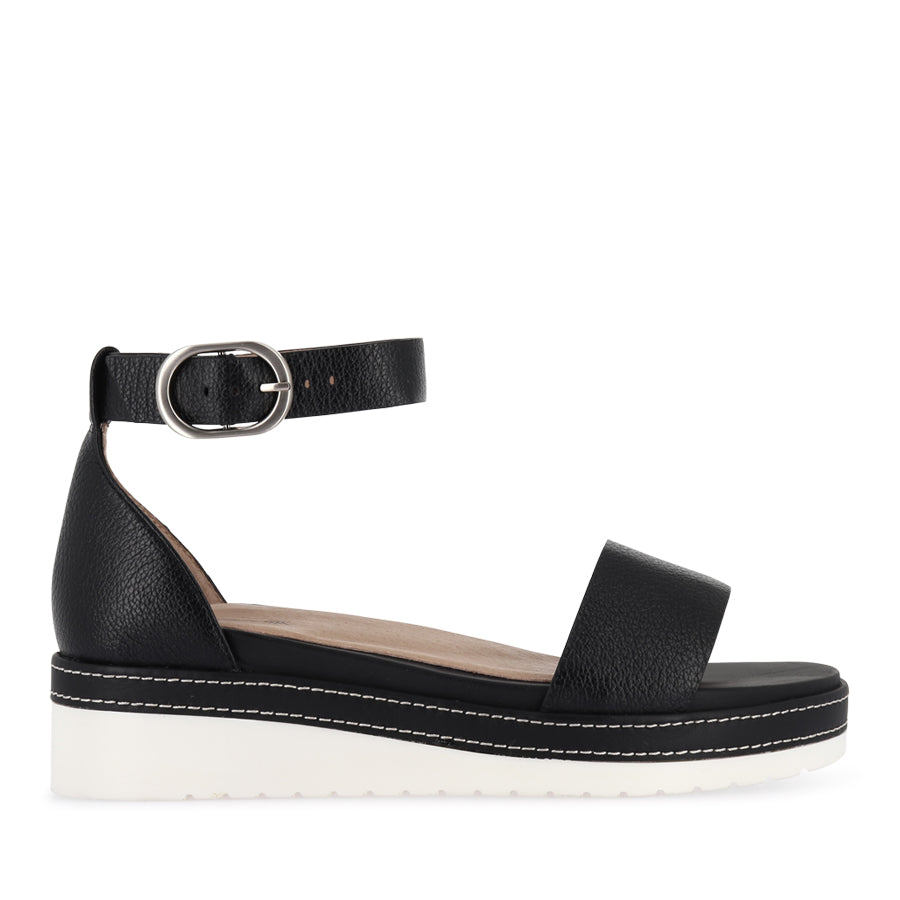 SKYE - BLACK TUMBLED LEATHER
