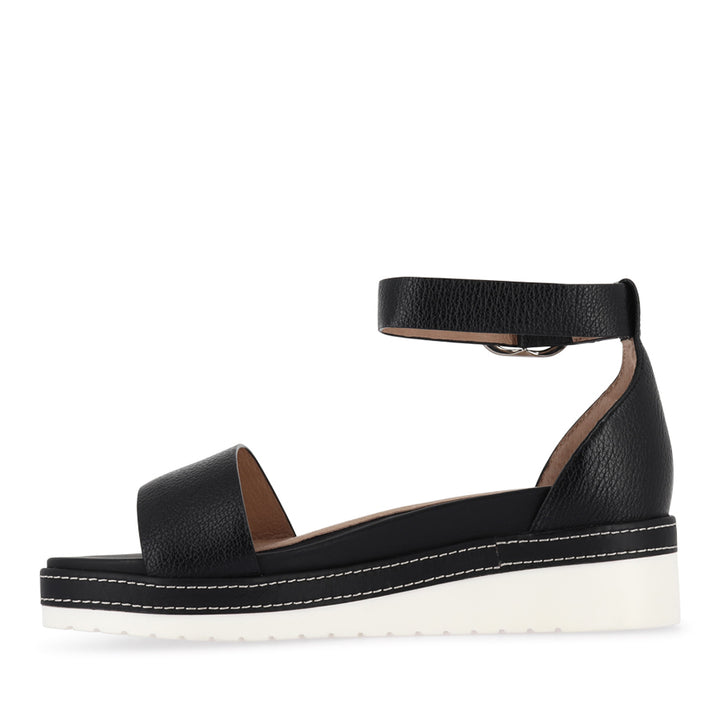 SKYE - BLACK TUMBLED LEATHER